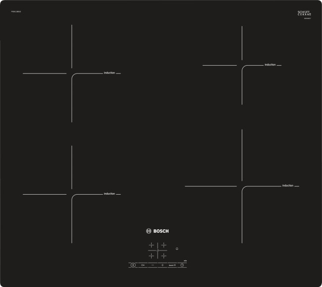 Встраиваемая индукционная варочная панель Bosch PIE611BB1E