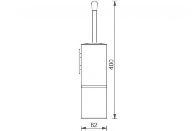 Ершик в стакане Aquanet настенный хром (8039) Ершик в стакане Aquanet настенный хром (8039)