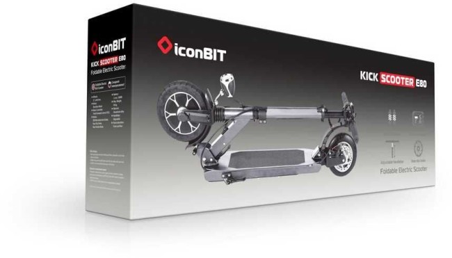 Электросамокат IconBit Kick Scooter Е80 IK-2004E Электросамокат IconBit Kick Scooter Е80 IK-2004E
