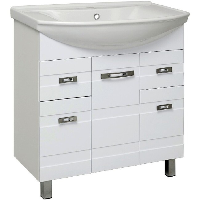 Тумба под раковину Runo Турин 85 белый (УТ000002095) Тумба под раковину Runo Турин 85 белый (УТ000002095)