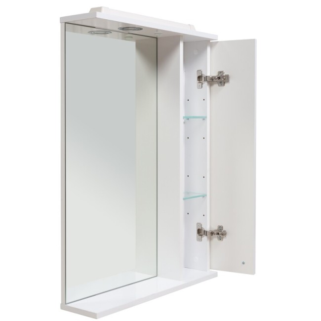 Зеркало-шкаф Rush Crete 75 белый глянец (CRM35075W) Зеркало-шкаф Rush Crete 75 белый глянец (CRM35075W)