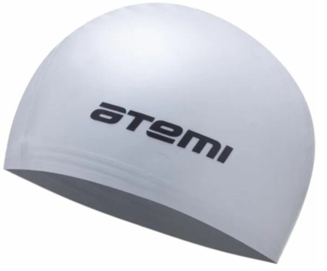 Шапочка для плавания Atemi TC308 тонкий силикон серебро