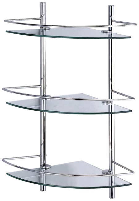 Полка стеклянная тройная WasserKraft K-3133 Полка стеклянная тройная WasserKraft K-3133