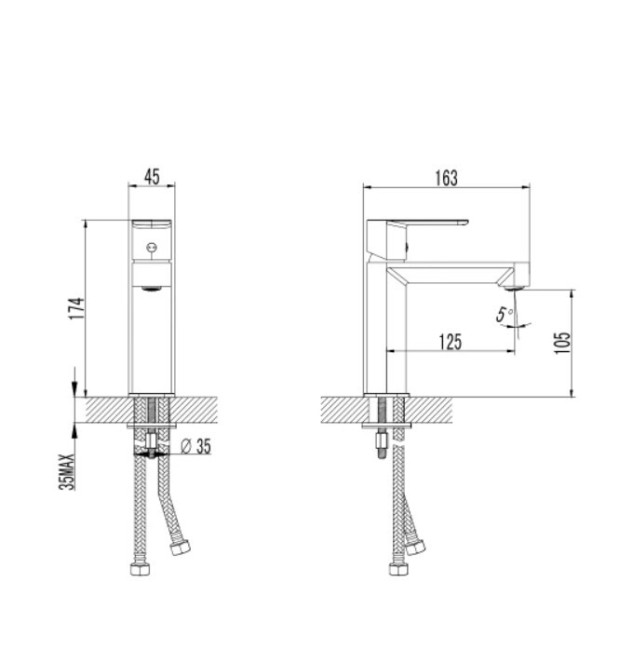 Смеситель AQUAme Parma AQM6610MB