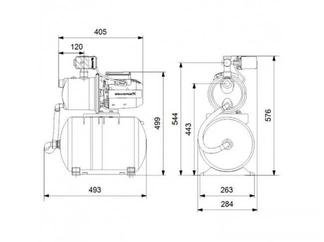 Насосная станция Grundfos JPA 4-47 PT-H