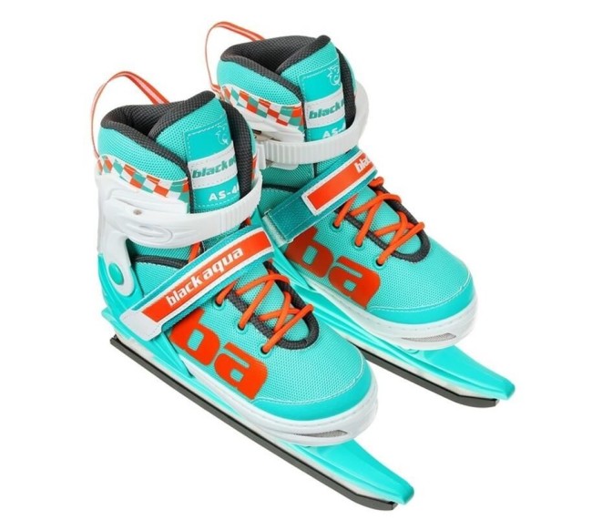 Коньки Black Aqua AS-408 мятный/оранжевый 27-30 Коньки Black Aqua AS-408 мятный/оранжевый 27-30
