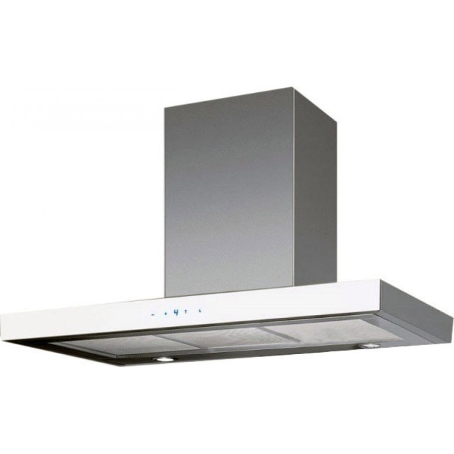 Каминная вытяжка Ciarko Quatro White Slim 90 Inox Каминная вытяжка Ciarko Quatro White Slim 90 Inox