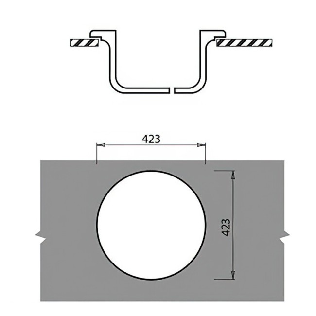 Кухонная мойка GranFest Rondo круглая GF-R450 светло-розовый Кухонная мойка GranFest Rondo круглая GF-R450 светло-розовый