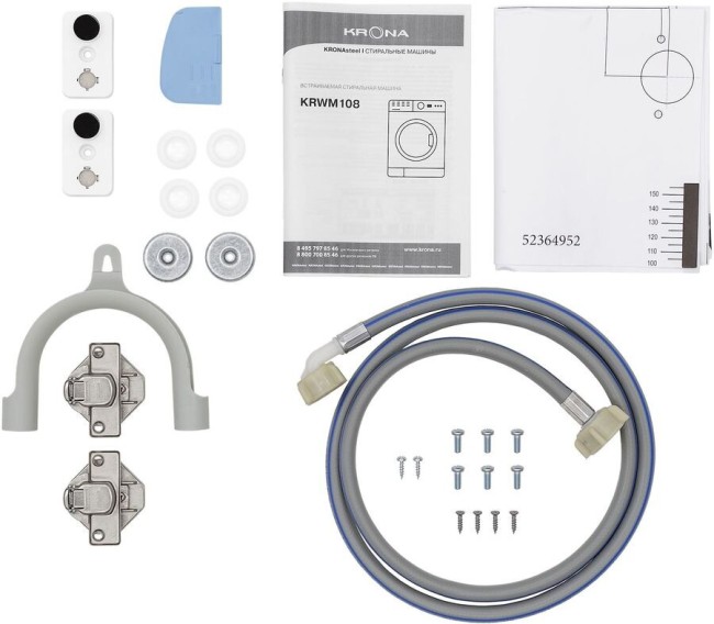 Встраиваемая стиральная машина Kronasteel KALISA 1400 8K WHITE KRWM108