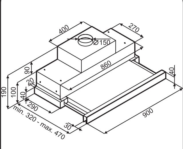Встраиваемая вытяжка Maunfeld Galaxy 90 черный Встраиваемая вытяжка Maunfeld Galaxy 90 черный