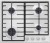 Встраиваемая газовая варочная панель Maunfeld EGHE.64.6CW/G Встраиваемая газовая варочная панель Maunfeld EGHE.64.6CW/G