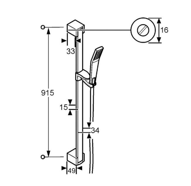 Душевой гарнитур Kludi Joop (551300500)