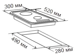 Встраиваемая индукционная варочная панель Electronicsdeluxe 3002.10 эви