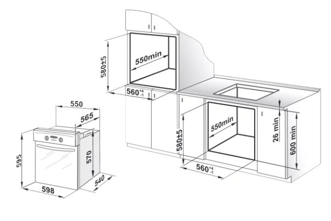 Встраиваемый электрический духовой шкаф Gefest ДА 602-02 К93
