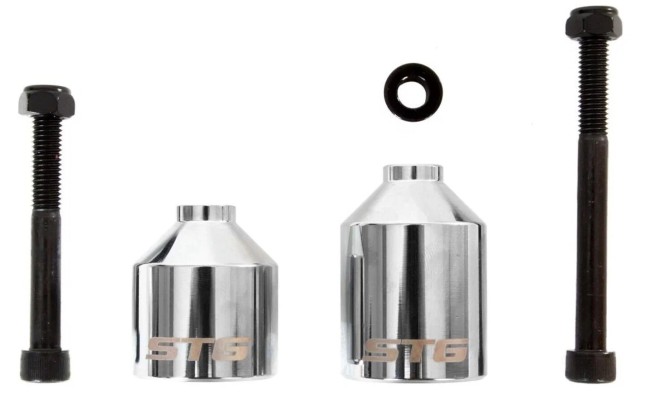 Пеги для трюкового самоката с осью STG серебр Х99084