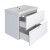 Тумба под раковину Runo Стокгольм 60 белый (00-00001123)