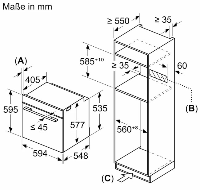 Встраиваемый электрический духовой шкаф Bosch HNG978NB1