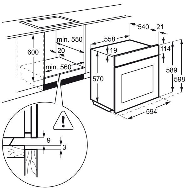 Встраиваемый электрический духовой шкаф Electrolux EZC 52430 AX Встраиваемый электрический духовой шкаф Electrolux EZC 52430 AX