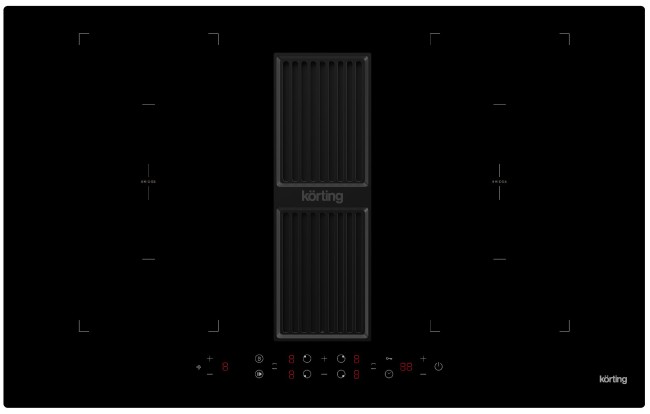 Встраиваемая индукционная варочная панель Korting HIBH 84980 NB Встраиваемая индукционная варочная панель Korting HIBH 84980 NB