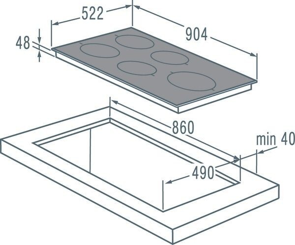 Встраиваемая индукционная варочная панель Gorenje + GIT 95 B