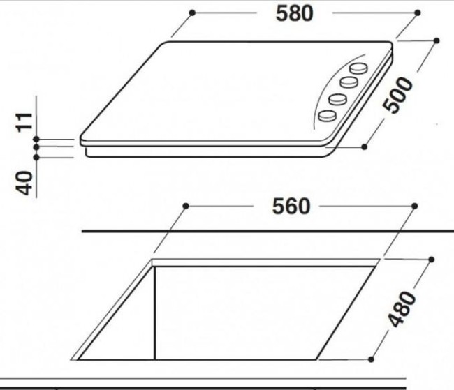 Встраиваемая газовая варочная панель Whirlpool AKM 516 JA Встраиваемая газовая варочная панель Whirlpool AKM 516 JA