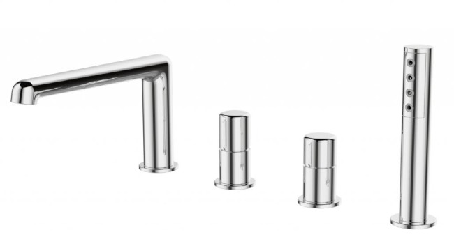 Смеситель на борт ванны BelBagno (UNO-BVD4-CRM) Смеситель на борт ванны BelBagno (UNO-BVD4-CRM)