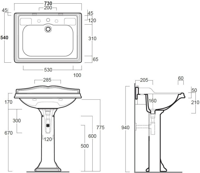 Раковина подвесная Simas Arcade (AR834) белый