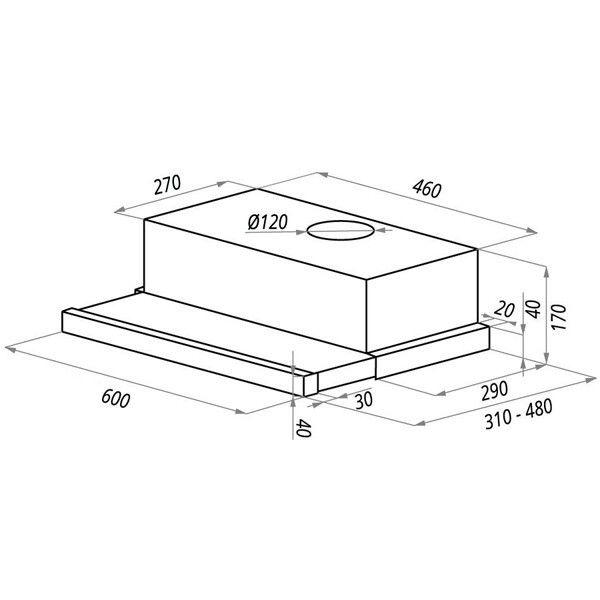 Встраиваемая вытяжка Maunfeld VS Light 60 Gl white Встраиваемая вытяжка Maunfeld VS Light 60 Gl white