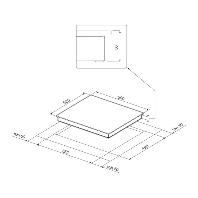Встраиваемая индукционная варочная панель Graude IK 60.0 AS