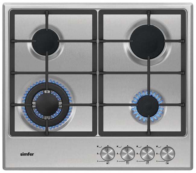 Встраиваемая газовая варочная панель Simfer H60V41M516