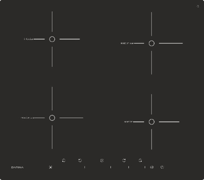Встраиваемая индукционная варочная поверхность Darina PL EI305 B