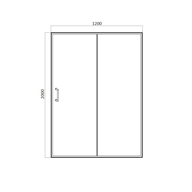 Душевая дверь Bravat Drop BD120.4100A Душевая дверь Bravat Drop BD120.4100A