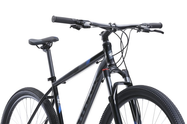 Велосипед Stark 2020 Hunter 29.2 D чёрный/серый/голубой