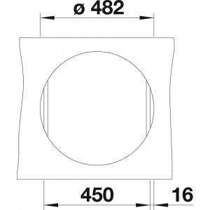 Кухонный комплект Blanco RIONA 45 Silgranit шампань (521400) + MIDA шампань (524206) 521400M2 Кухонный комплект Blanco RIONA 45 Silgranit шампань (521400) + MIDA шампань (524206) 521400M2