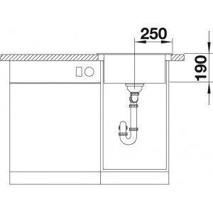Кухонный комплект Blanco RIONA 45 Silgranit шампань (521400) + MIDA шампань (524206) 521400M2 Кухонный комплект Blanco RIONA 45 Silgranit шампань (521400) + MIDA шампань (524206) 521400M2