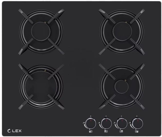 Встраиваемая газовая варочная панель Lex GVG 643A BBL Встраиваемая газовая варочная панель Lex GVG 643A BBL