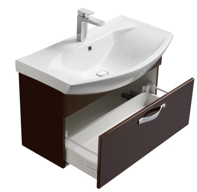 Тумба под раковину Aquaton Ария 80 (1A141701AA430) темно-коричневый