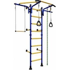 Шведская стенка Romana Карусель Комета Next-2 синий/желтый