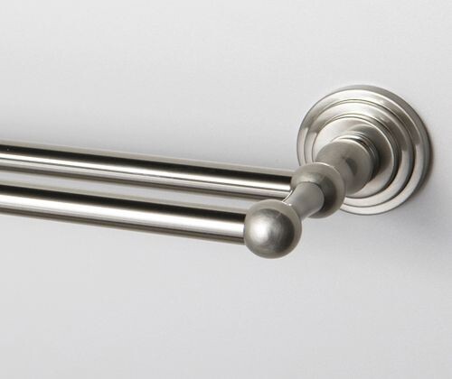 Держатель полотенец штанга двойная WasserKraft Ammer K-7040