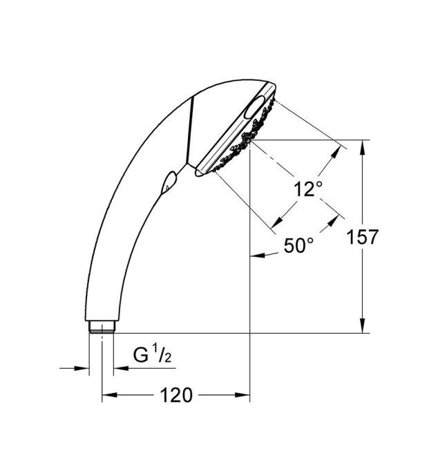 Душевая лейка Grohe Movario five (28393000)