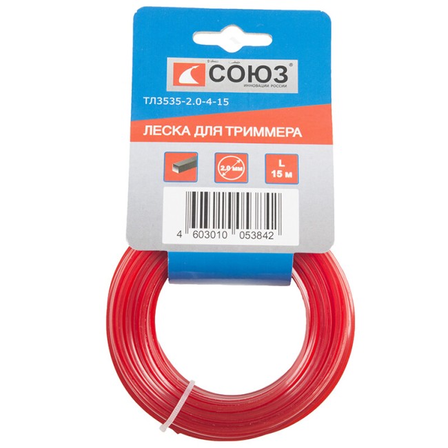 Леска для триммеров Союз ТЛ3535-2.0-4-15