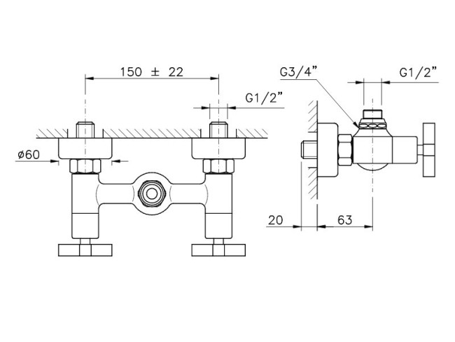 Смеситель для душа Nicolazzi MAC KINLEY (2225CR29) хром Смеситель для душа Nicolazzi MAC KINLEY (2225CR29) хром