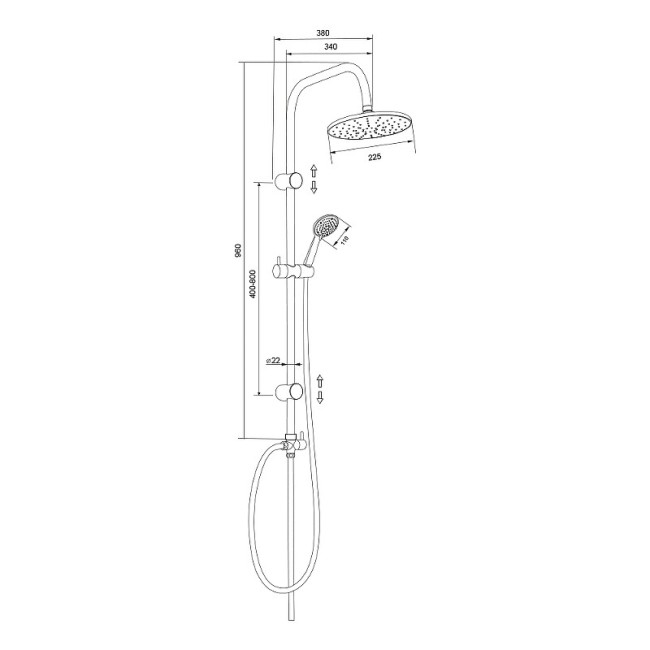 Душевая стойка Olive'S KDC01