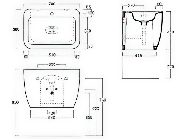 Раковина Simas HE11bia