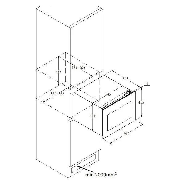 Встраиваемый винный шкаф Vard WCI4SS