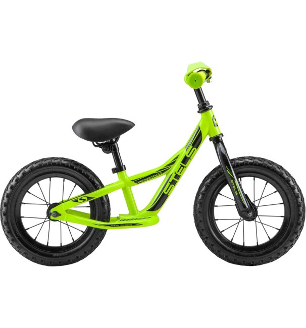 Беговел Stels Powerkid Boy 12 V020 неоновый/желтый 8" Беговел Stels Powerkid Boy 12 V020 неоновый/желтый 8"