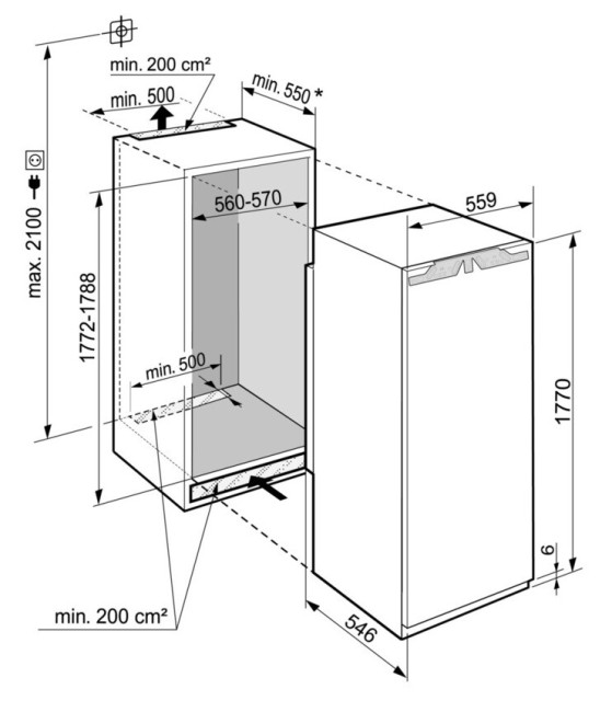 Встраиваемый холодильник Liebherr IRBd 5150