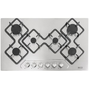 Встраиваемая газовая варочная панель Ricci RGN-KA6018IX