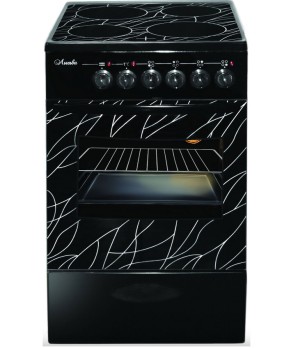 Электрическая плита Лысьва EF4011MK00 (ЭПС 411 МС) черная, ветка дерева В