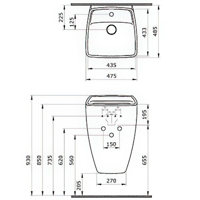 Раковина Ambassador Benefit 206T20201